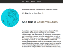 Tablet Screenshot of goldenvox.com